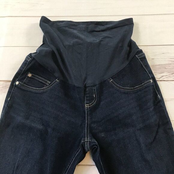 Indigo Blue Secret Fit Belly Stretch Ankle Maternity Jeggings - Picture 10 of 15